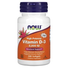 Now Foods Vitamin D-3 2000 IU 240 softgels