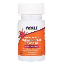 Now Foods Vitamin D-3 10000 IU 120 softgels