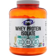 Now Foods Sports Whey Protein Isolate 2268 g Вершкова ваніль
