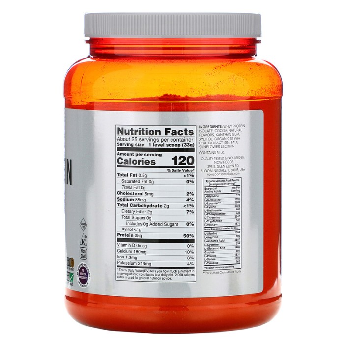 Now Foods Sports Whey Protein Isolate 816 грам, ізолят сироваткового протеїну