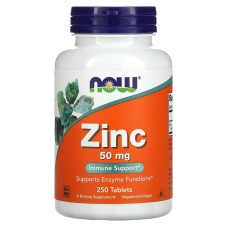 Now Foods Zinc 50 mg 250 tabs