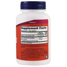 Now Foods C-1000 With 100 mg of Bioflavonoids 100 капсул, вітамін С, флавоноїди, антиоксидант.