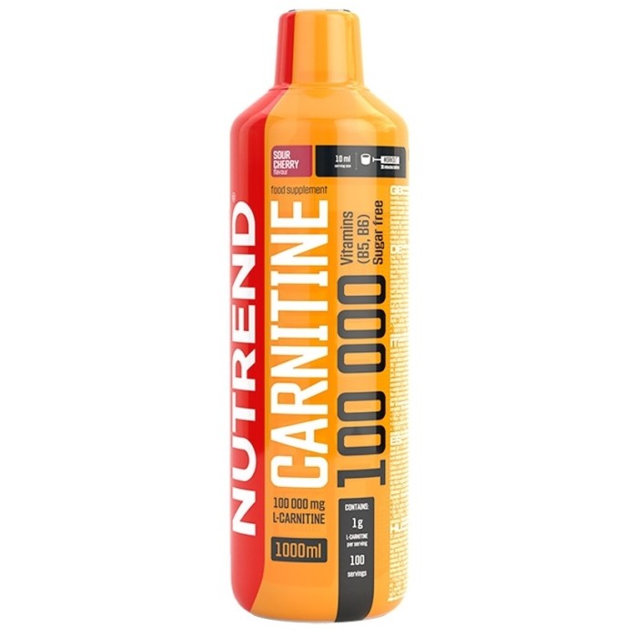 Nutrend L-Carnitine 100 000 mg 1000 мл, карнітин з вітамінами В5 та В6