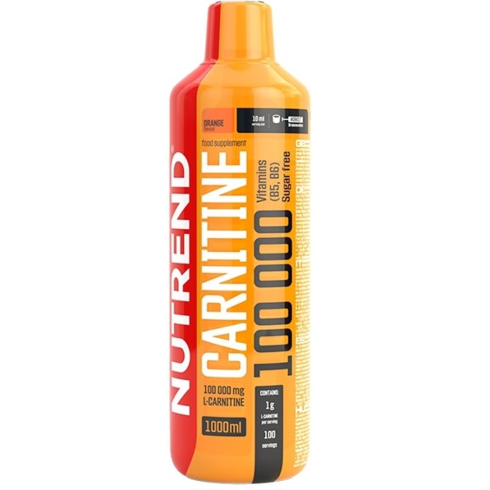Nutrend L-Carnitine 100 000 mg 1000 мл, карнітин з вітамінами В5 та В6