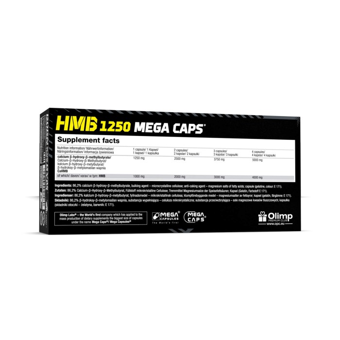 Olimp HMB 1250 Mega Caps 120 капсул, HMB