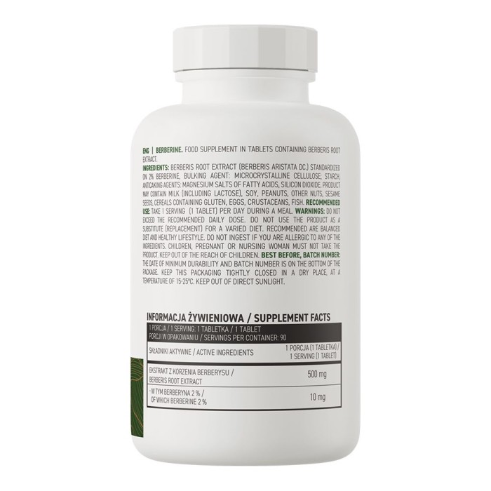 OstroVit Berberine 90 таблеток, екстракт берберін