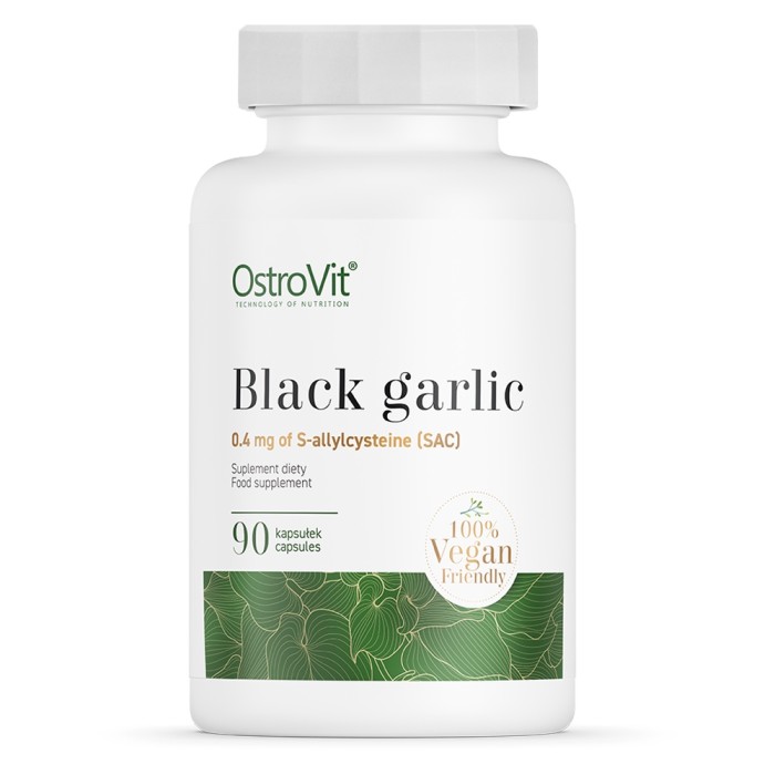 OstroVit Black Garlic Vege 90 капсул, ферментований екстракт білого часника