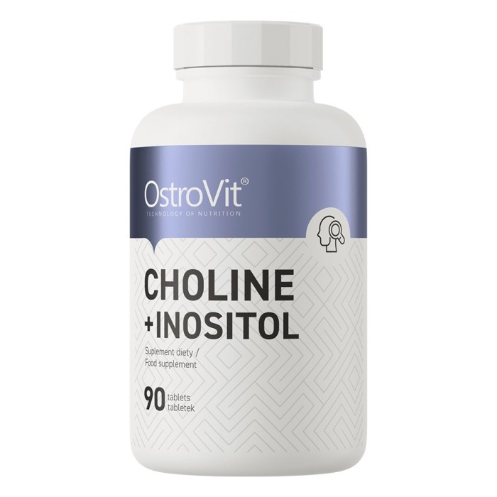 OstroVit Choline + Inositol 90 таблеток, холін бітартрат та інозитол