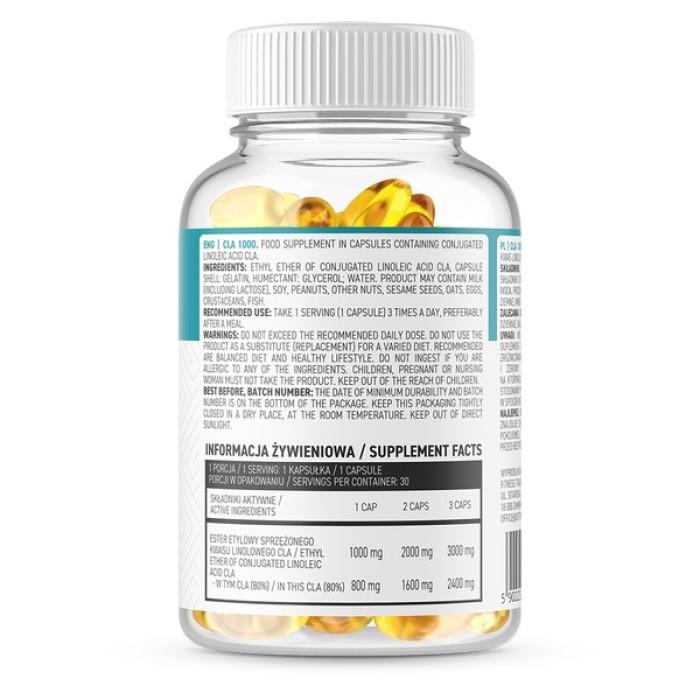 OstroVit Cla 1000 30 капсул, лінолева кислота