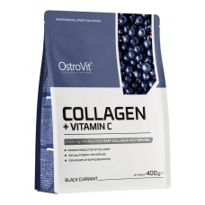 OstroVit Collagen + Vitamin C 400 грам, гідрозілований яловичий колаген + вітамін с