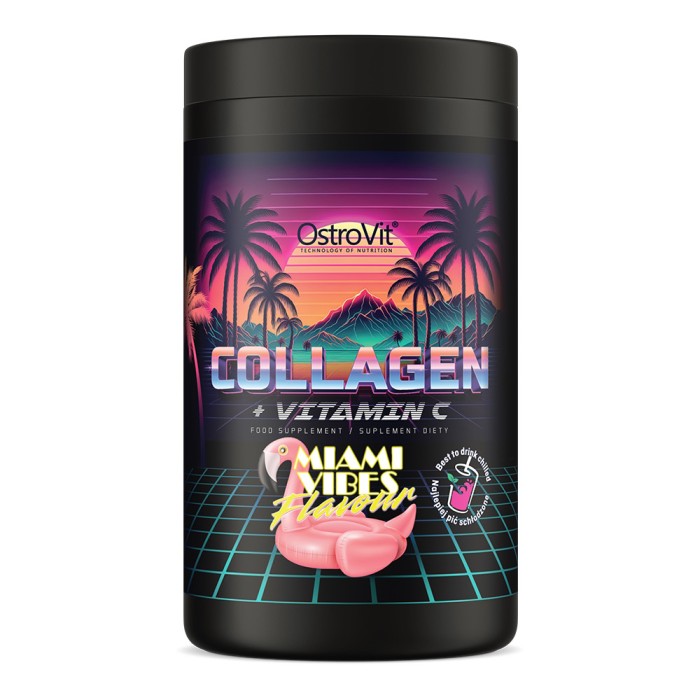 OstroVit Collagen + Vitamin C 400 грам, гідрозілований яловичий колаген + вітамін с
