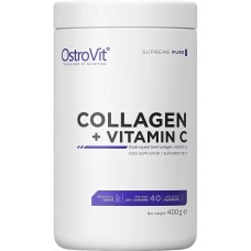 OstroVit Collagen + Vitamin C 400 g Чистий, без смаку (Пошкоджена упаковка)