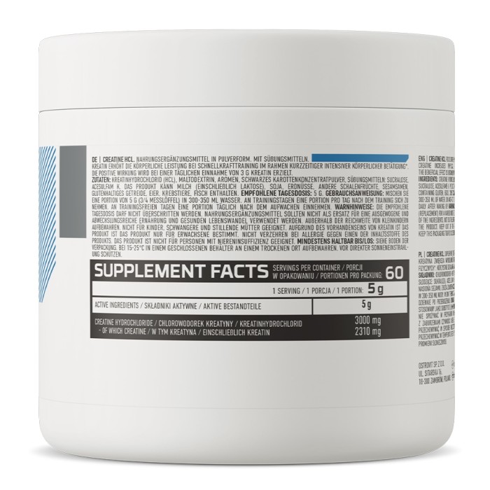 OstroVit Creatine HCL 300 грам, креатин гідрохлорид