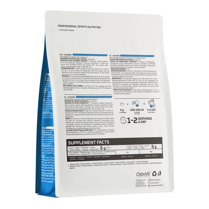 OstroVit Glutamine 300 грам, глютамін