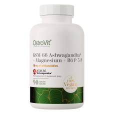 OstroVit KSM-66 Ashwagandha + Magnesium + B6 P-5-P Vege 90 caps