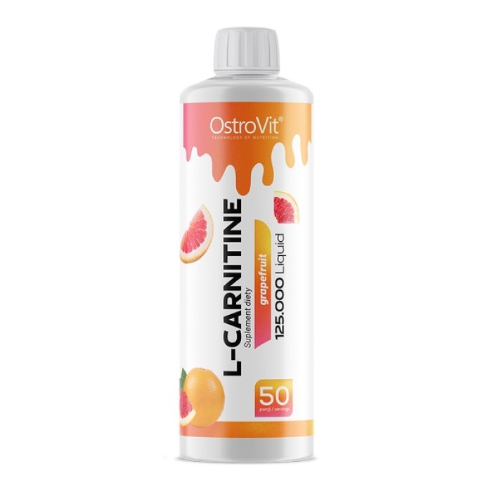 OstroVit L-Carnitine 125.000 Liquid 500 мл, карнітин зі смаком грейпфрута