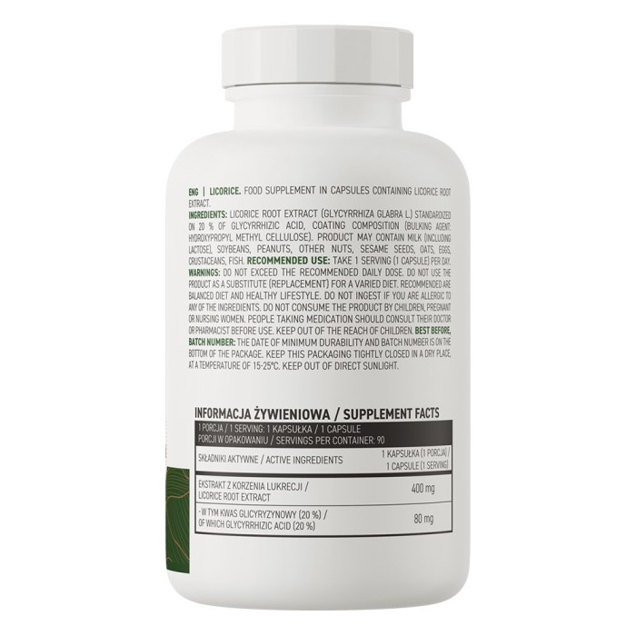 OstroVit Licorice Vege 90 капсул, корінь солодки