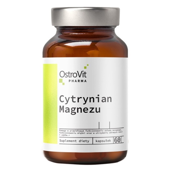 OstroVit Pharma Cytrynian Magnezu 60 капсул, магній цитрат