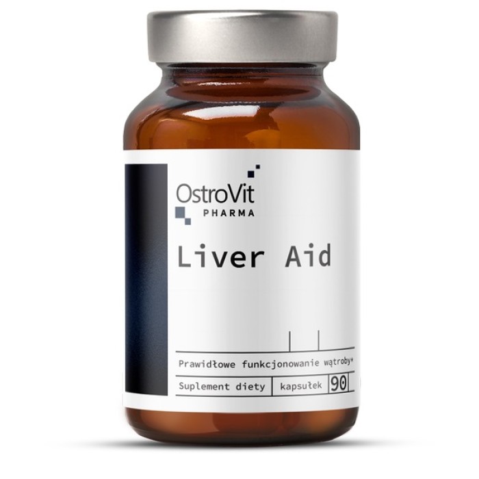 OstroVit Pharma Liver Aid 90 капсул, комплекс трав і біологічних інгрідієнтів