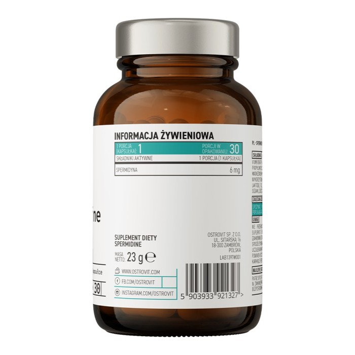 OstroVit Pharma Spermidine 30 капсул, cпермідин