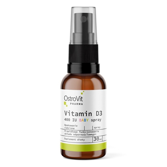 OstroVit Pharma Vitamin D3 400 IU Baby spray 30 мл, вітаміну D у краплях, для дітей