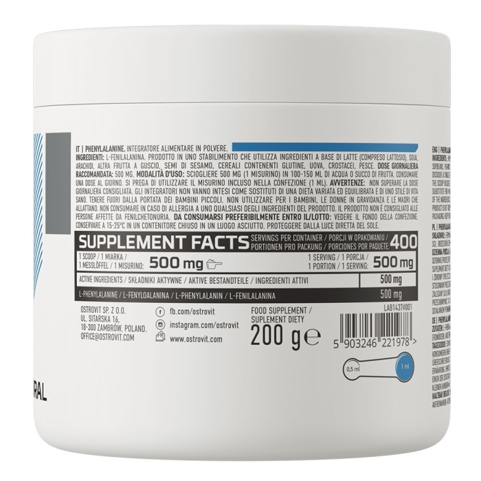 OstroVit Phenylalanine 200 грам, фенілаланін