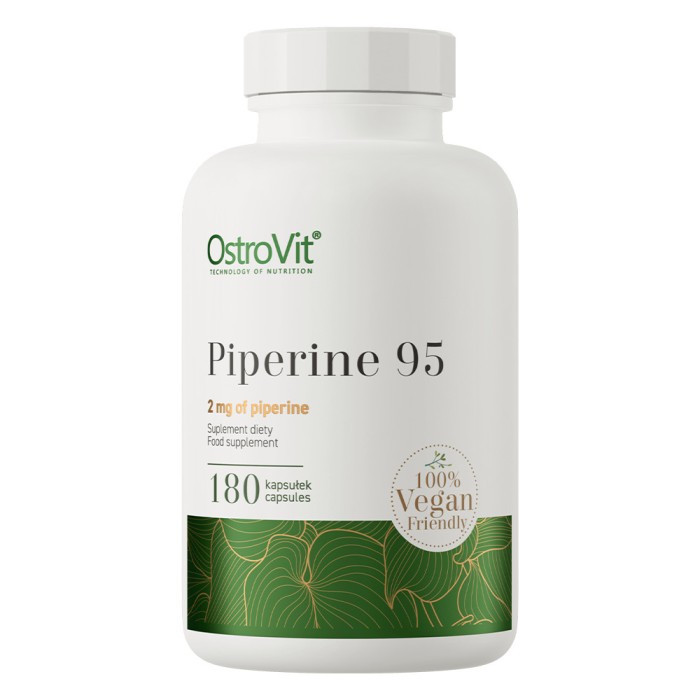 OstroVit Piperine 95 VEGE 180 caps, екстракт плодів чорного перцю