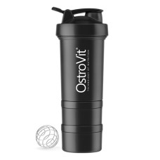 OstroVit Shaker Premium 450 ml + 2 Pill Boxes Чорний