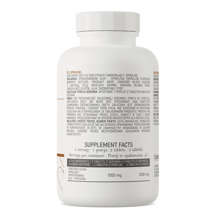 OstroVit Spiruline 90 таблеток, екстракт спіруліни