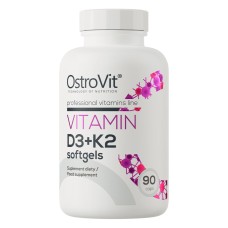 OstroVit Vitamin D3+K2 90 softgels