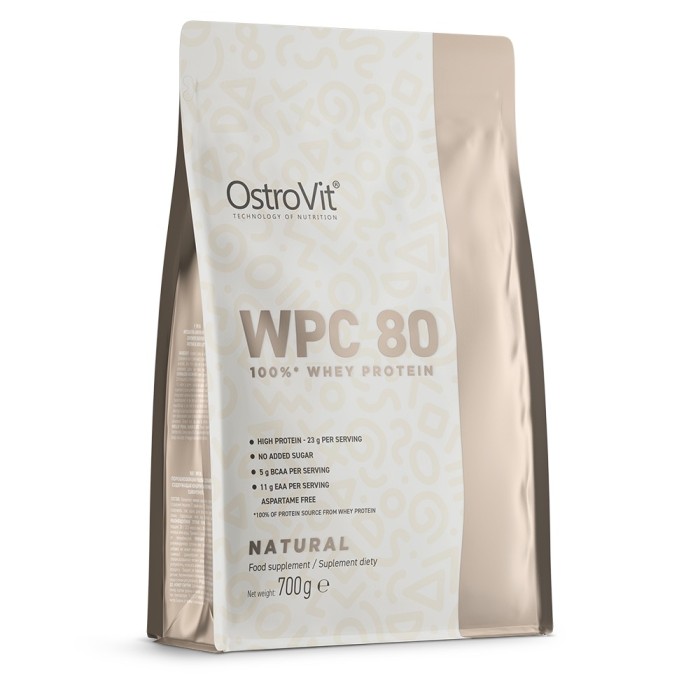 OstroVit WPC 80 700 грам, концентрат сироваткового протеїну, без зайвих добавок