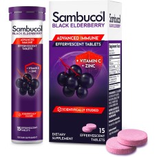Sambucol Black Elderberry Advanced Immune 15 шипучих таблеток, чорна бузина
