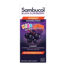 Sambucol Kids Black Elderberry Advanced Immune Syrup 120 мл, дитячий сироп з чорної бузини