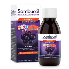 Sambucol Kids Black Elderberry Advanced Immune Syrup 120 мл, дитячий сироп з чорної бузини