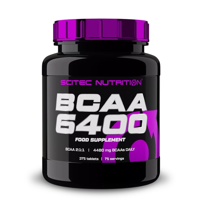Scitec Nutrition BCAA 6400 375 таблеток, амінокислоти BCAA у співвідношенні 2:1:1