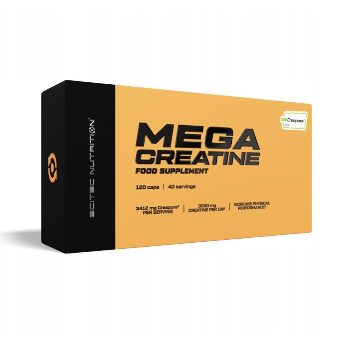 Scitec Nutrition Mega Creatine 120 капсул, моногідрат креатину в капсулах