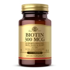 Solgar Biotin 300 mcg 100 tabs
