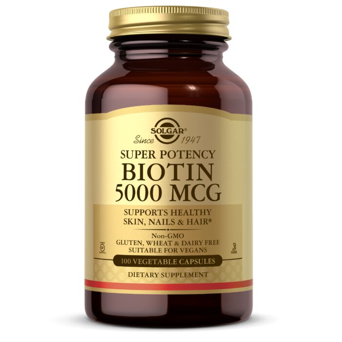 Solgar Biotin 5000 mcg 100 капсул, біотин