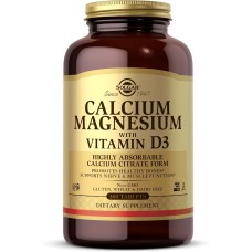 Solgar Calcium Magnesium Citrate with Vitamin D3 300 tabs