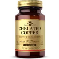 Solgar Chelated Copper 100 tabs