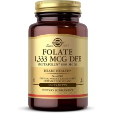 Solgar Folate 1,333 MCG DFE (Metafolin® 800 MCG) 100 tabs