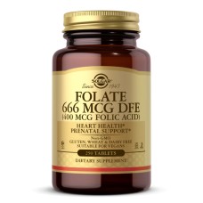 Solgar Folate 666 MCG DFE (Folic Acid 400 MCG) 250 tabs