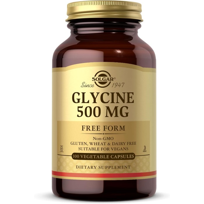 Solgar Glycine 500 mg 100 капсул, гліцин
