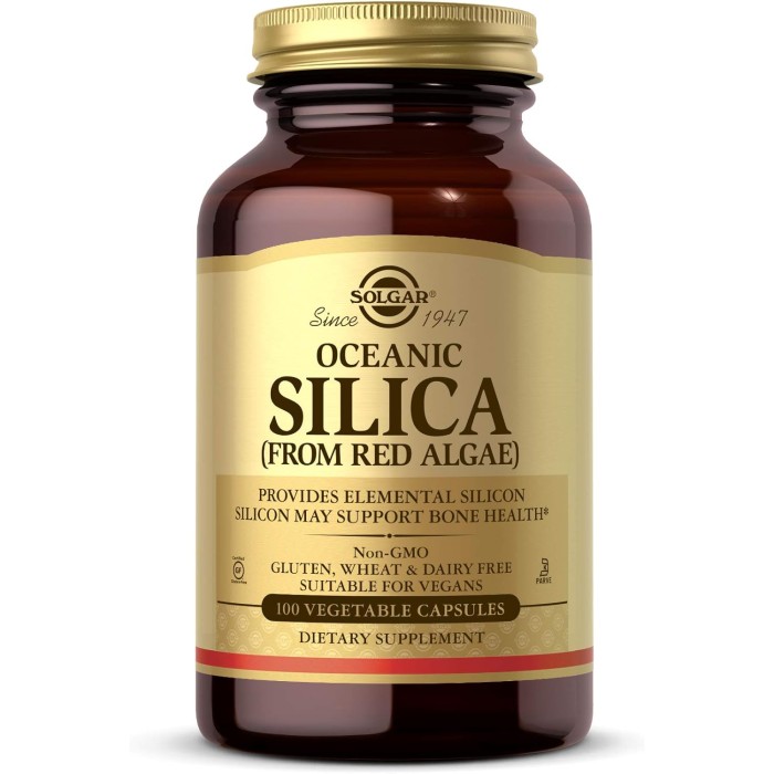 Solgar Oceanic Silica 25 mg 100 капсул, кремній