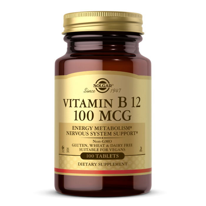 Solgar Vitamin B 12 100 mcg 100 таблеток, вітамін В12
