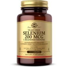 Solgar Yeast-Free Selenium 200 mcg 100 tabs