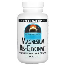Source Naturals Magnesium Bis-Glycinate 120 tabs