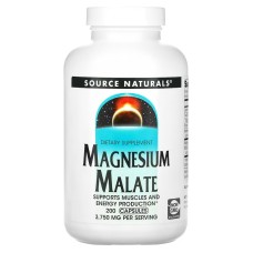 Source Naturals Magnesium Malate 3,750 мг 200 капсул, малат магнію