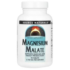 Source Naturals Magnesium Malate 3,750 mg 90 таблеток, малат магнію