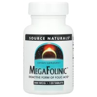 Source Naturals MegaFolinic™ 800 mcg 120 tabs